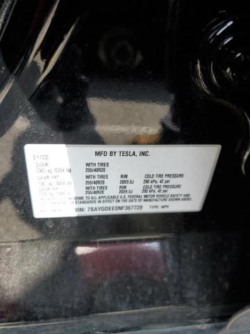 7SAYGDEE0NF367728 Tesla Model Y