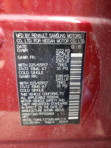 KNMAT2MV7FP531869 Nissan ROGUE S
