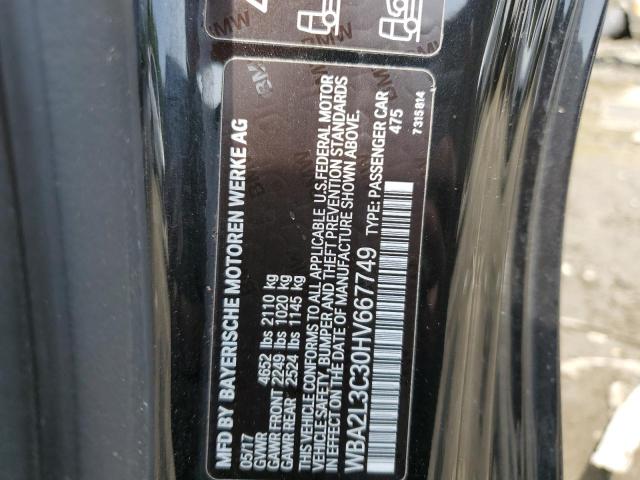 VIN WBA2L3C30HV667749 2017 BMW 2 Series, M240XI no.12