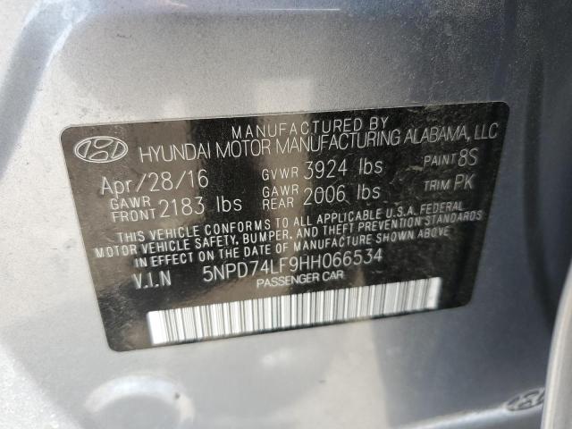 VIN 5NPD74LF9HH066534 2017 Hyundai Elantra, SE no.12