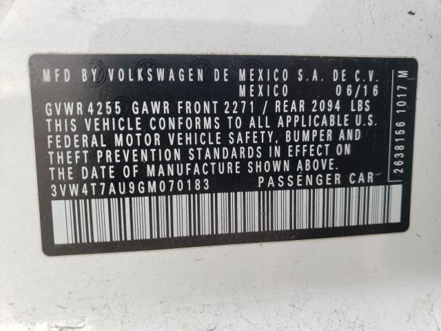 2016 VOLKSWAGEN GTI S/SE - 3VW4T7AU9GM070183