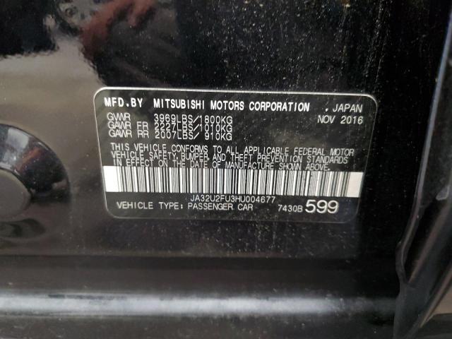 2017 MITSUBISHI LANCER JA32U2FU3HU004677