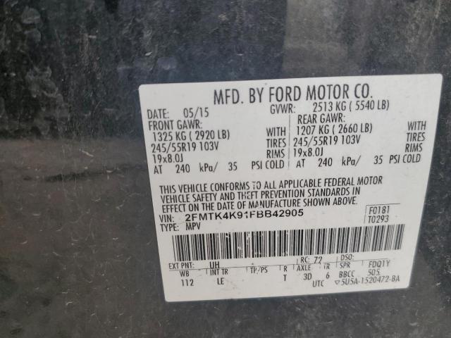 2FMTK4K91FBB42905 2015 FORD EDGE, photo no. 13