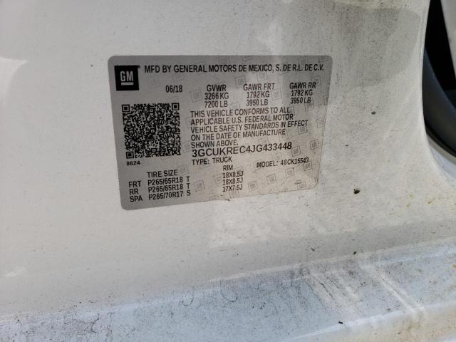 2018 CHEVROLET SILVERADO - 3GCUKREC4JG433448