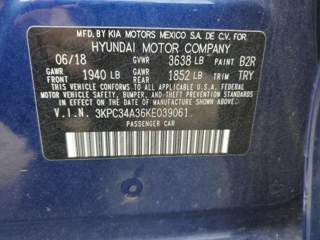 2019 HYUNDAI ACCENT LIM - 3KPC34A36KE039061