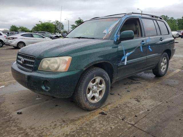 Salvage cars for sale at Louisville, KY auction: 2003 Toyota Highlander