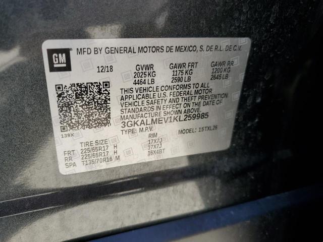 3GKALMEV1KL259985 GMC Terrain Sle