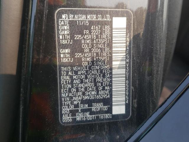 2016 NISSAN JUKE S - JN8AF5MV3GT652954