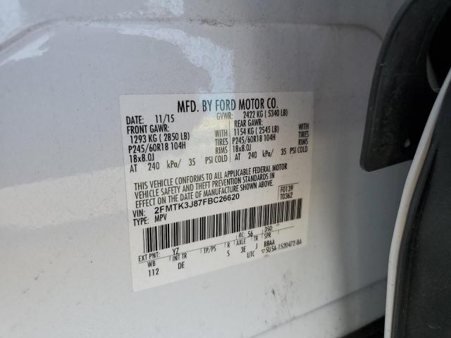 2FMTK3J87FBC26620 Ford EDGE SEL