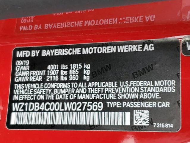WZ1DB4C00LW027569 Toyota Supra 2020. Фото: 11