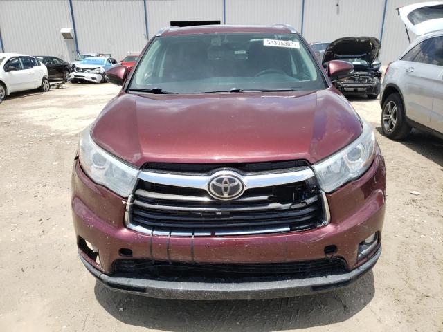 VIN 5TDDKRFH8ES031045 2014 Toyota Highlander, Limited no.5