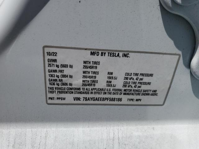 7SAYGAEE8PF588186 Tesla Model Y