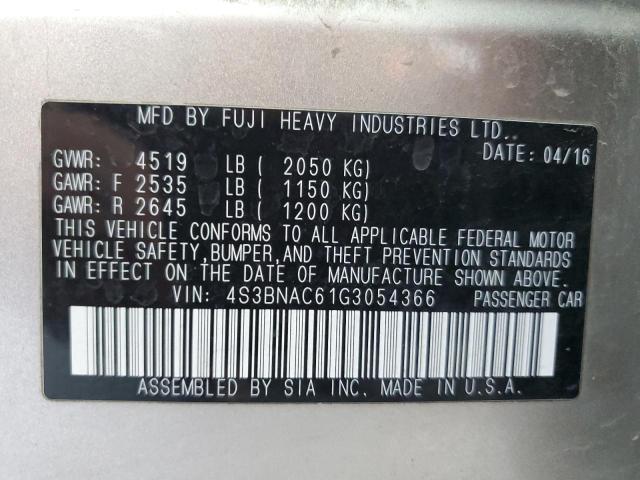 4S3BNAC61G3054366 Subaru Legacy 2.5i Premium