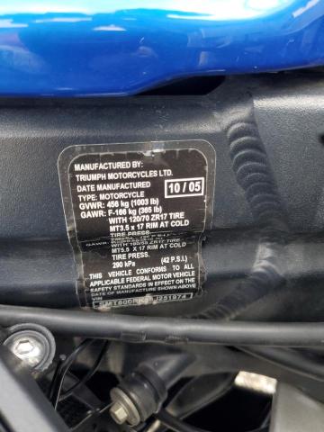 2006 TRIUMPH MOTORCYCLE SPRINT ST - SMT600PK56J251974