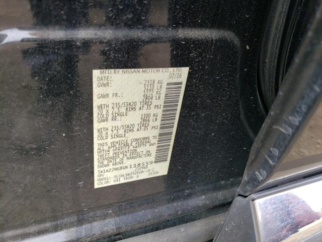 5N1AZ2MG8GN118559 Nissan MURANO S