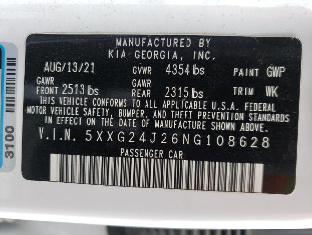 5XXG24J26NG108628 KIA K5 LX