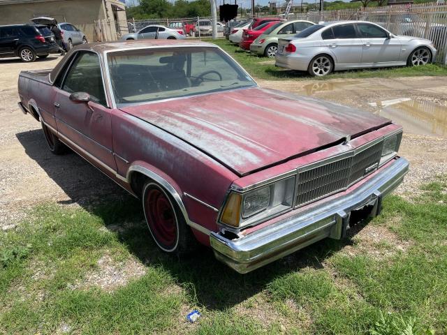 Salvage cars for sale from Copart San Antonio, TX: 1981 Chevrolet EL Camino