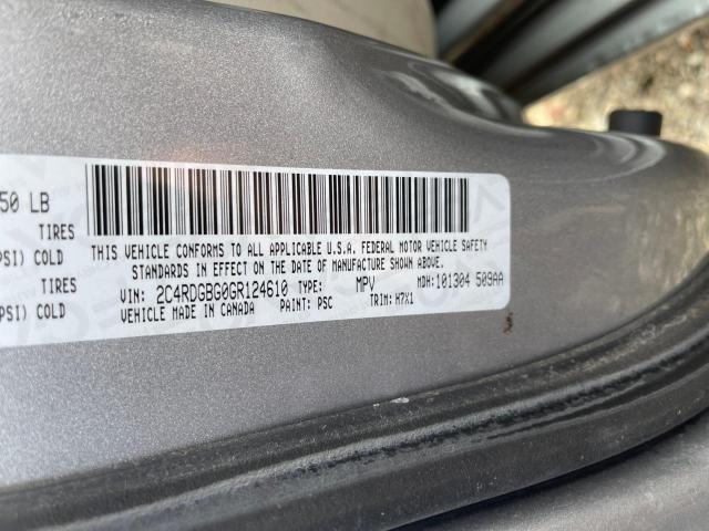 2C4RDGBG0GR124610 Dodge Grand Caravan Se