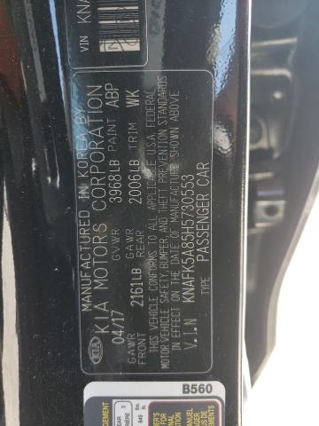 KNAFK5A85H5730553 KIA FORTE LX