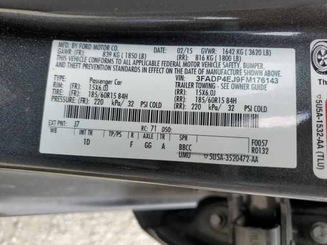 3FADP4EJ9FM176143 Ford FIESTA SE