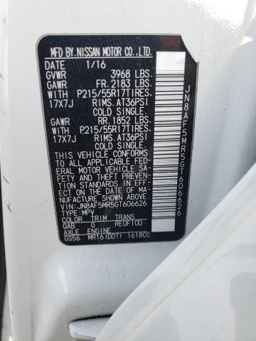2016 NISSAN JUKE S - JN8AF5MR5GT606626
