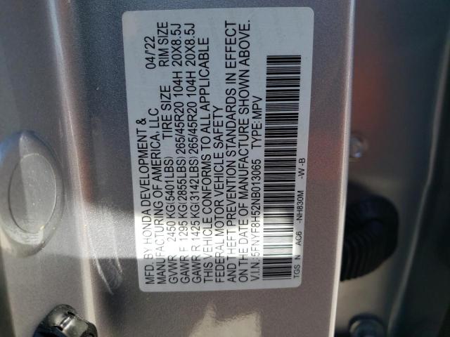 2022 HONDA PASSPORT E - 5FNYF8H52NB013065