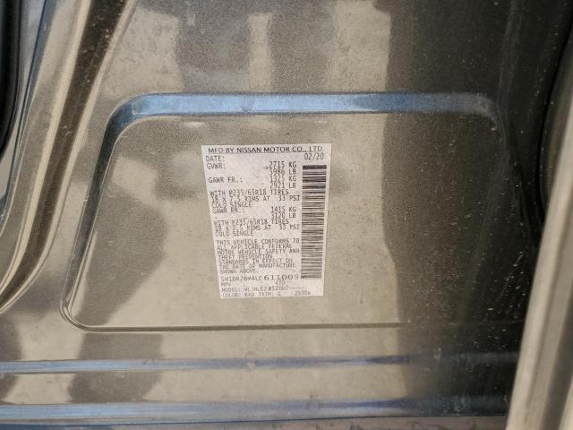 5N1DR2BM4LC611005 Nissan Pathfinder Sv