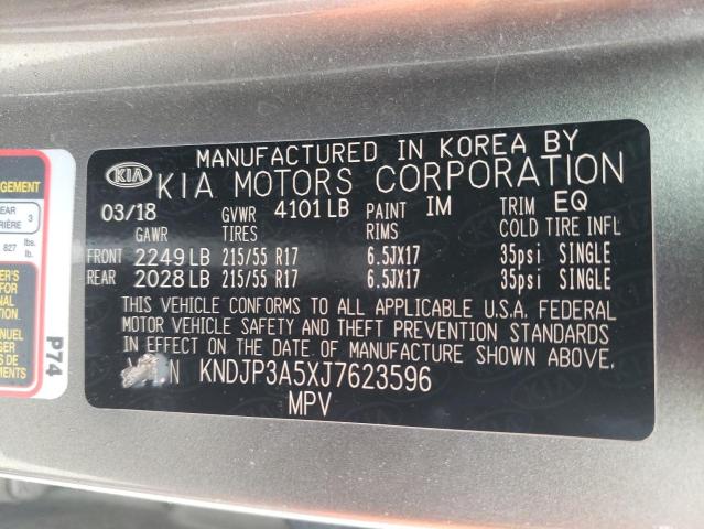 KNDJP3A5XJ7623596 KIA SOUL +