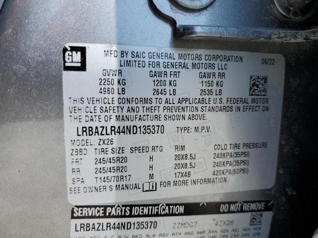 2022 BUICK ENVISION P - LRBAZLR44ND135370