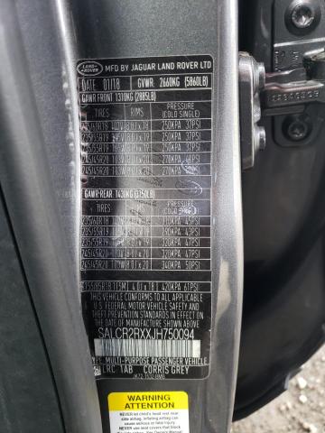 SALCR2RXXJH750094 Land Rover Discovery Sport Hse