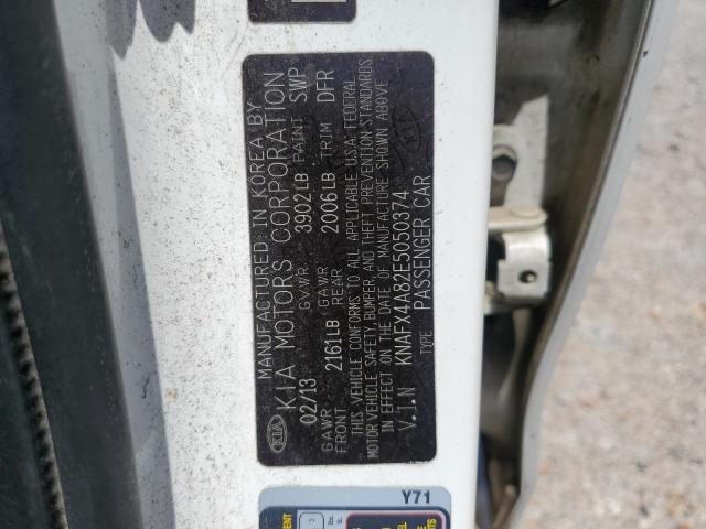 KNAFX4A82E5050374 KIA FORTE EX