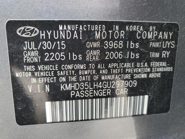 KMHD35LH4GU297909 Hyundai ELANTRA GT