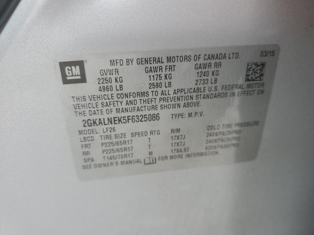 2GKALNEK5F6325086 GMC TERRAIN SL