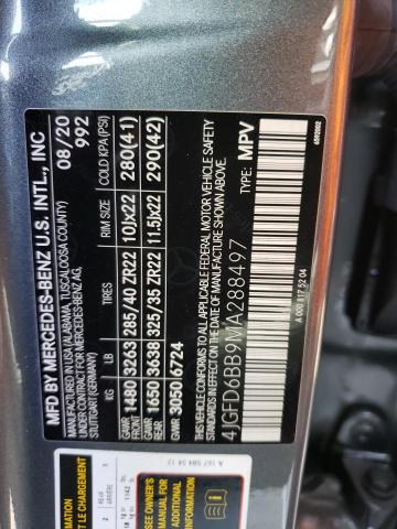 4JGFD6BB9MA288497 Mercedes-Benz Gle Coupe Amg 53 4matic