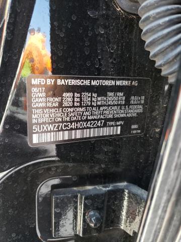 5UXWZ7C34H0X42247 BMW X3 Sdrive28i