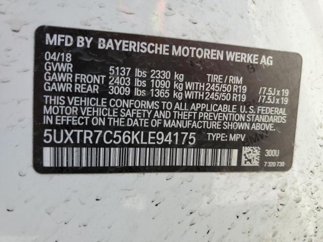 2019 BMW X3 SDRIVE3 - 5UXTR7C56KLE94175