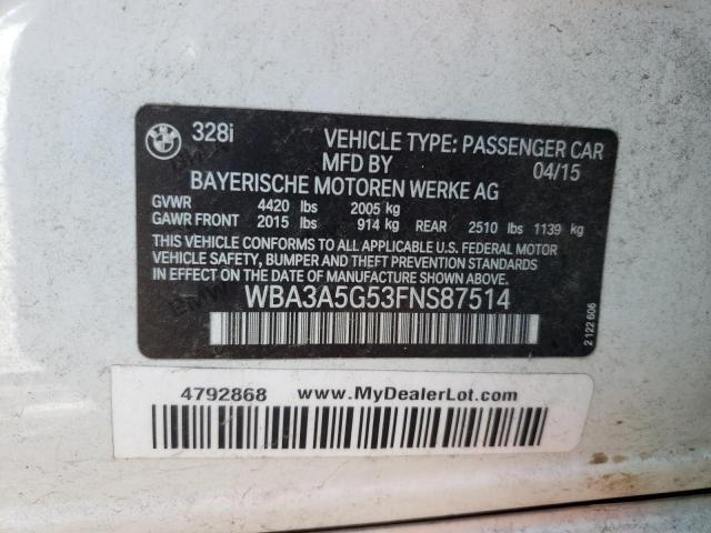 2015 BMW 328 I - WBA3A5G53FNS87514