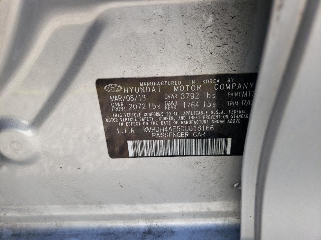 2013 HYUNDAI ELANTRA GL - KMHDH4AE5DU818166