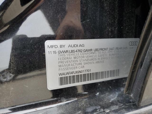 VIN WAUAFAFL8GN017701 2016 Audi A4, Premium S-Line no.12