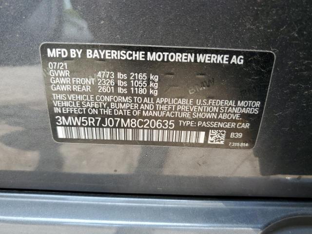 2021 BMW 330XI - 3MW5R7J07M8C20635
