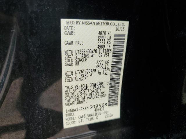 1N6BA1F4XKN509568 Nissan Titan Xd Sl