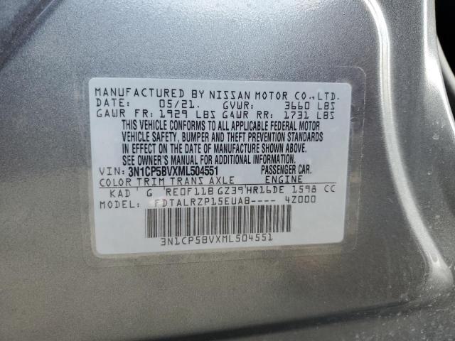 3N1CP5BVXML504551 Nissan KICKS S