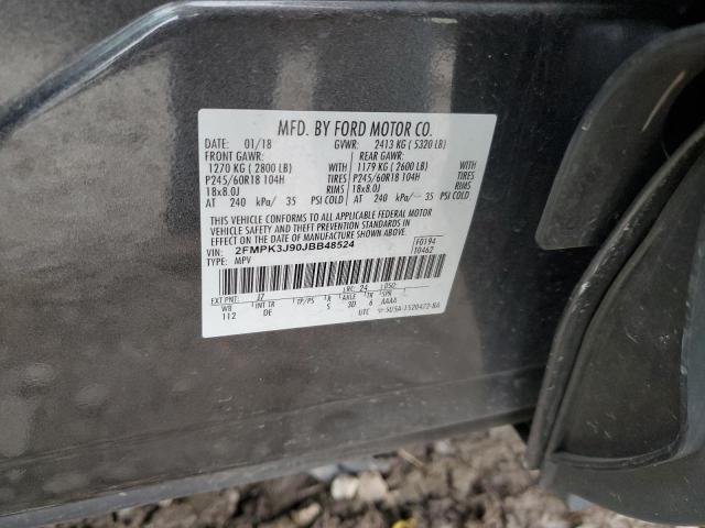 2FMPK3J90JBB48524 Ford EDGE SEL