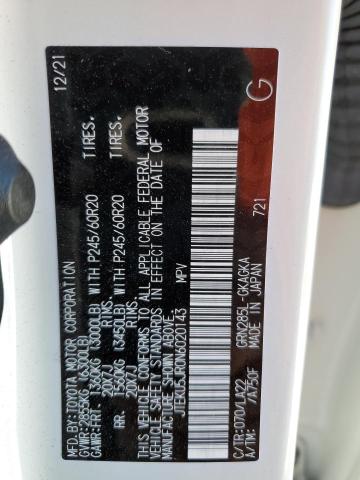 2022 TOYOTA 4RUNNER LI JTEKU5JR0N6020143