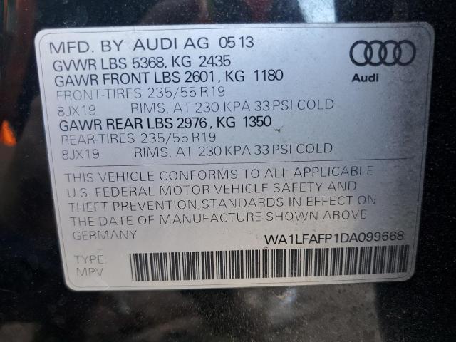 VIN WA1LFAFP1DA099668 2013 Audi Q5, Premium Plus no.13