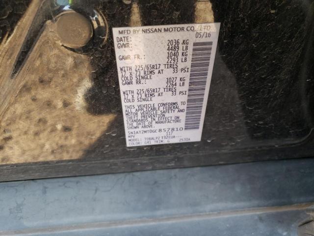 5N1AT2MT0GC857810 Nissan ROGUE S
