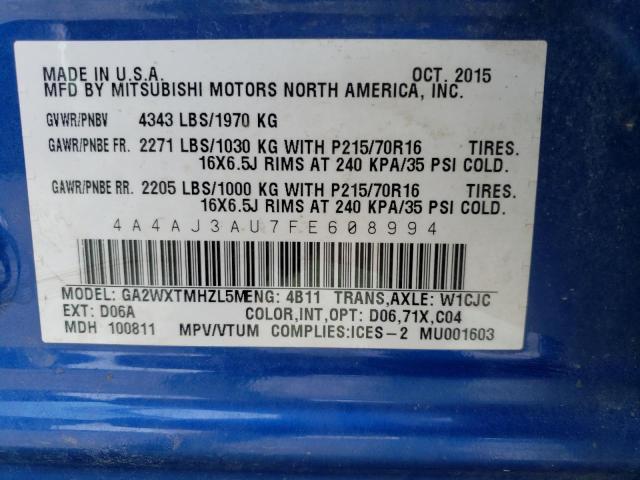 2015 MITSUBISHI RVR SE 4A4AJ3AU7FE608994