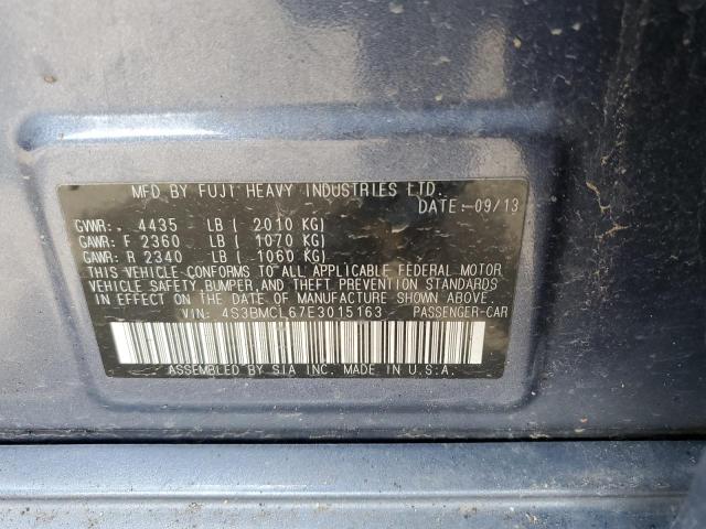 4S3BMCL67E3015163 Subaru Legacy 2.5i Limited
