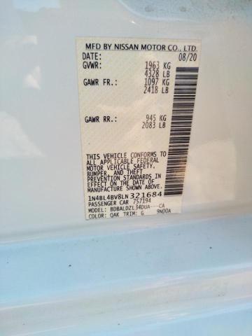1N4BL4BV8LN321684 Nissan ALTIMA S