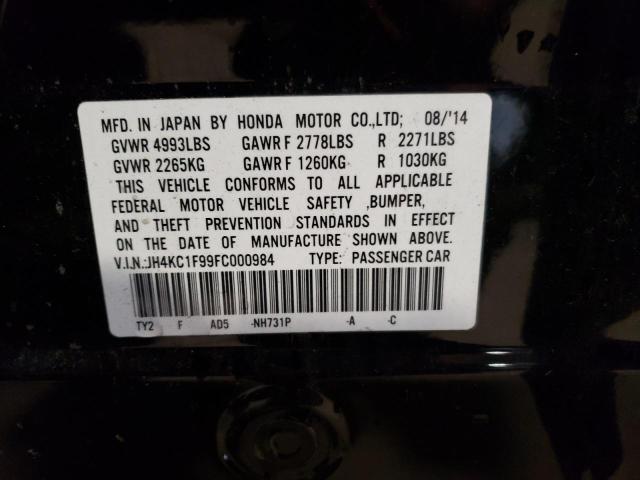 2015 ACURA RLX ADVANC JH4KC1F99FC000984